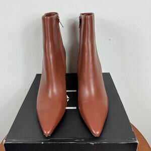 New Marc Fisher Ltd Kulika Ankle Bootie Medium Natural Leather Women's Size 11